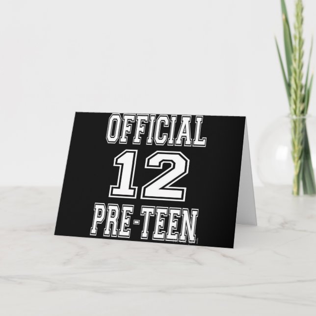 A **SPECIAL BOY ON **12th** BIRTHDAY CARD (Front)