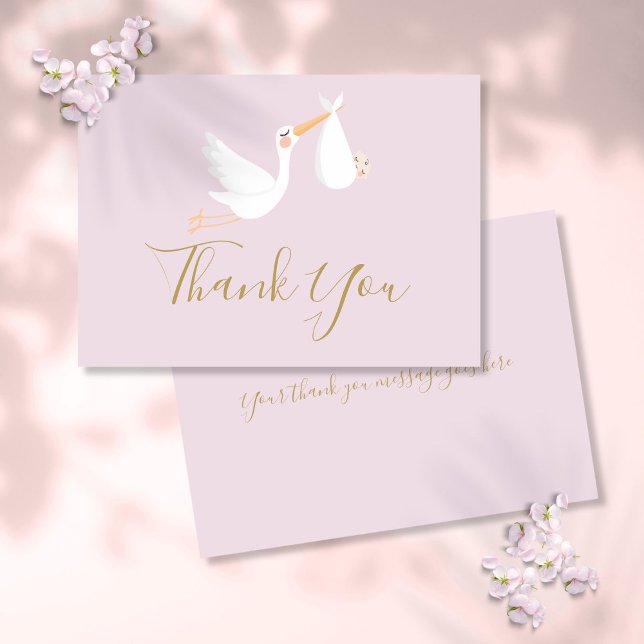 A Special Delivery Baby Shower Birth Thank You Card (A Special Delivery Baby Shower Birth Thank You Card)