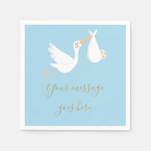 A Special Delivery Stork Baby Shower/Sprinkle Napkin