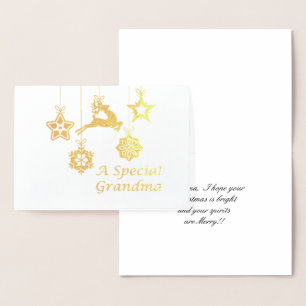 A Special Grandma Christmas Foil Card