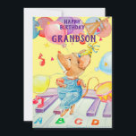A Special Grandson Birthday Greeting Card<br><div class="desc">Skip to it grandson,  it's time for toe tapping birthday fun.</div>