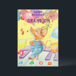 A Special Grandson Birthday Greeting Card<br><div class="desc">Skip to it grandson,  it's time for toe tapping birthday fun.</div>