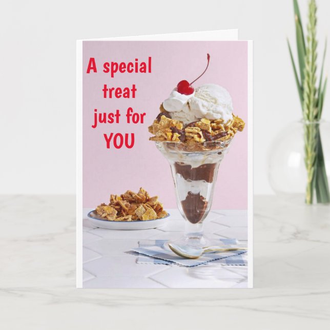 A "SPECIAL TREAT" JUST FOR "YOU" CARD (Front)