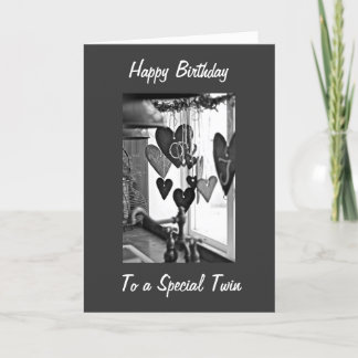 A SPECIAL TWIN DESERVES A SPECIAL BIRTHDAY CARD
