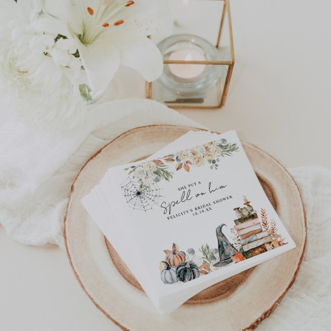 A Spell | Halloween Bridal Shower Napkin (Creator Uploaded)