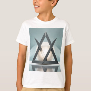 A sphere intersecting with sharp triangular prisms T-Shirt