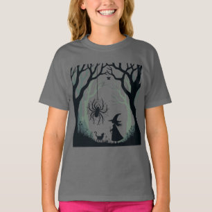 A Spider A Witch And A Woodland Cut-Out T-Shirt