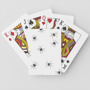 A Spiders flock (pattern) cartoon Playing Cards