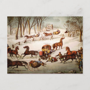 A Spill Out on the Snow Holiday Card