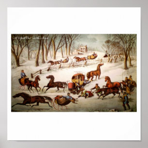 A Spill Out on the Snow Poster