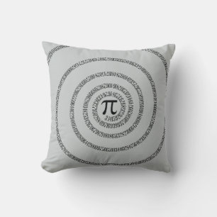 A sPIral for Pi Click Customise Change Grey Colour Cushion