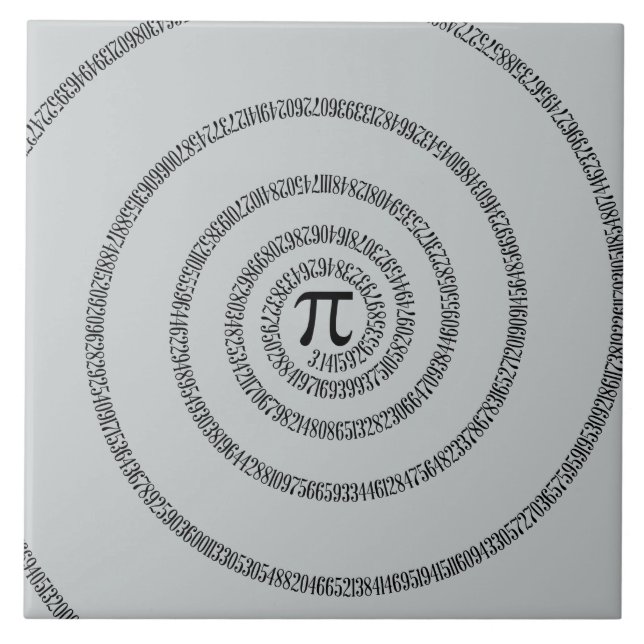 A sPIral on Pi Click Customise Change Grey Colour Tile (Front)