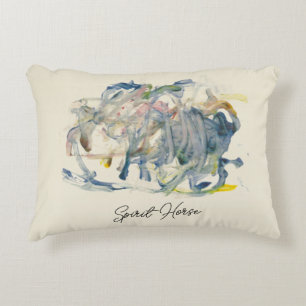 A Spirit Horse Through Time by Sarah Rose Accent P Decorative Cushion