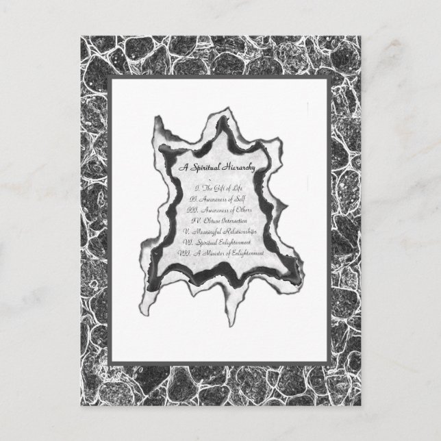 A Spiritual Hierarchy Postcard (Front)