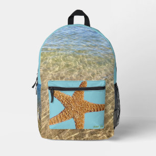 A splash of a backpack.  printed backpack
