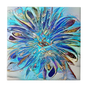 A Splash of Blue Colours Ceramic Tile