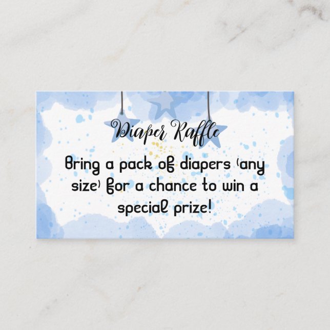 A Splash of Joy: Watercolor Baby Shower Enclosure  Card (Front)