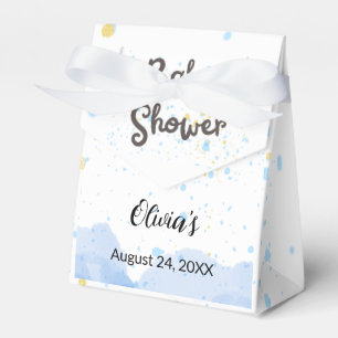 A Splash of Joy: Watercolor Baby Shower Favour Box