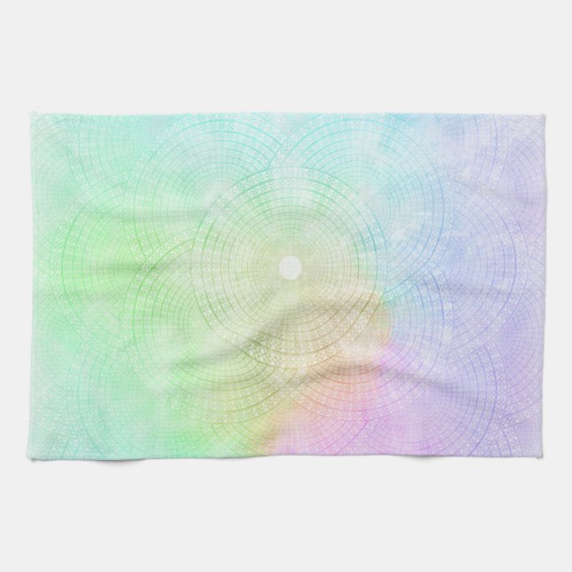 A Splash of Pastel Kitchen Towel (Horizontal)