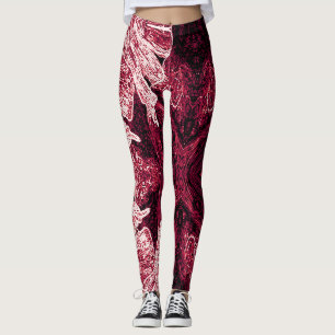 A Splash Of Red 2 Leggings