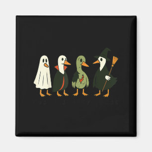 A Spooky Goose Halloween Silly Goose Funny Magnet