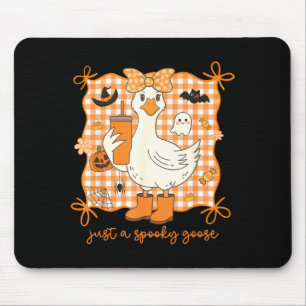 A Spooky Goose Halloween Silly Goose Funny Mouse Mat