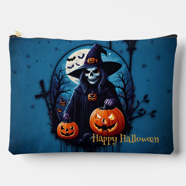 A spooky Halloween scene Accessory Pouch (Front)