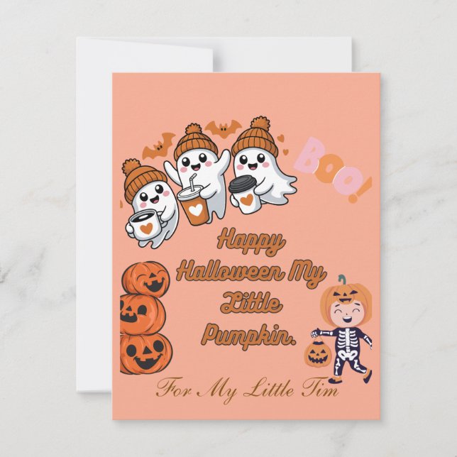 A Spooky-Sweet Halloween Wish Card (Front)
