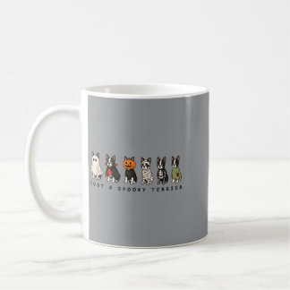 A Spooky Terrier Boston Terrier Halloween Dog Coffee Mug