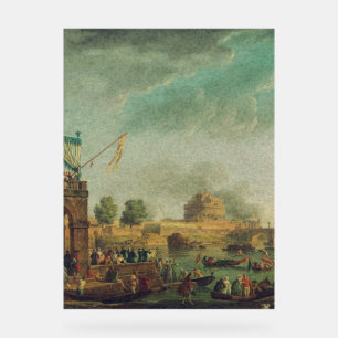 A Sporting Contest on the Tiber by Joseph Vernet  Acrylic Sign