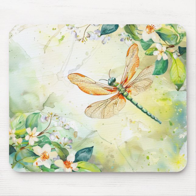 A Spring Dragonfly Mouse Mat (Front)