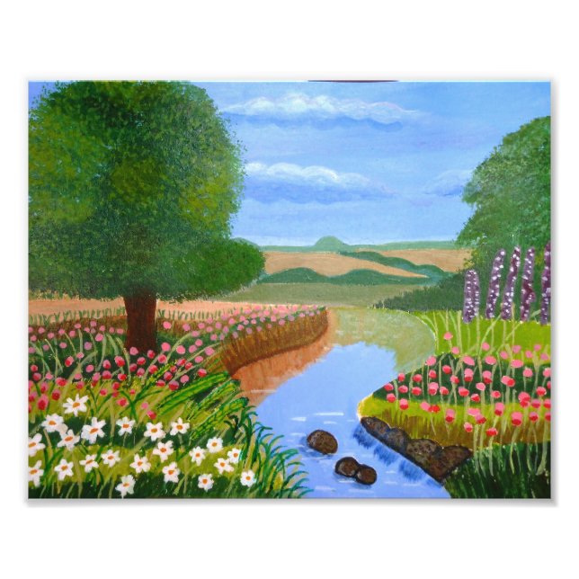 A Spring Stream Photo Print (Front)