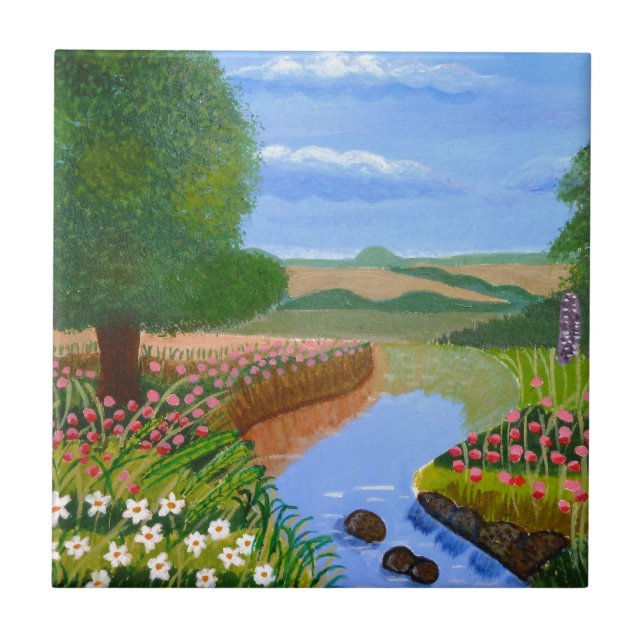 A Spring Stream Tile (Front)