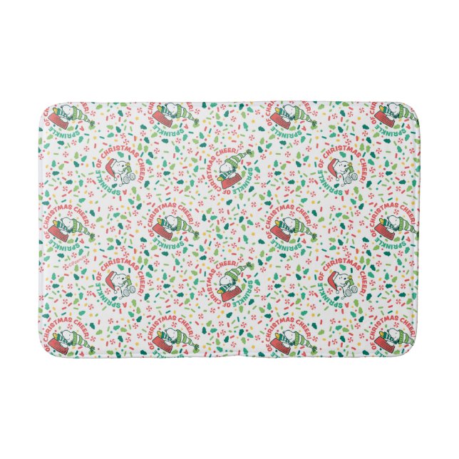 A Sprinkle of Christmas Cheer Pattern Bath Mat (Front)