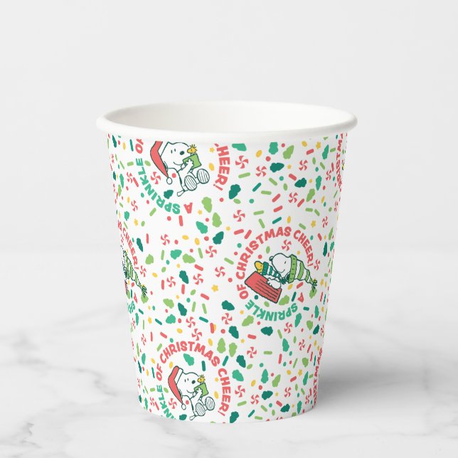 A Sprinkle of Christmas Cheer Pattern Paper Cups (Front)