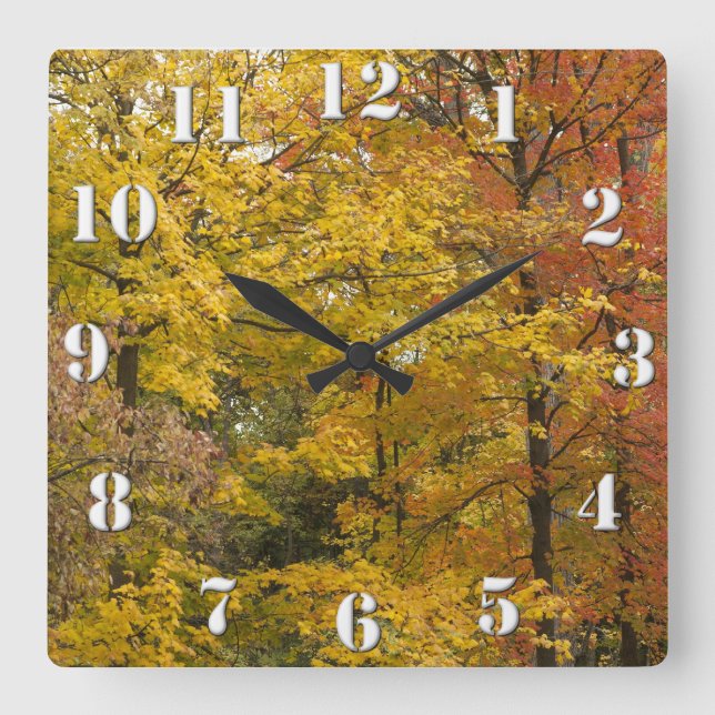 a square wall clock (Front)