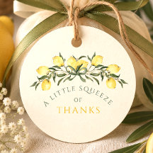 A Squeeze of Thanks Lemon Citrus Baby Shower