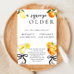 A Squeeze Older Martini Aperol Double Birthday Invitation<br><div class="desc">A Squeeze Older Lemon Drop Martini and Aperol Spritz Any Age Double Birthday Party Invitation - A branch off of "A Tini Bit Older" themed but with lemon drop martini or limoncello martini paired with "A Spritz Older" theme with an Aperol Spritz. Celebrate their double birthday in style with this...</div>