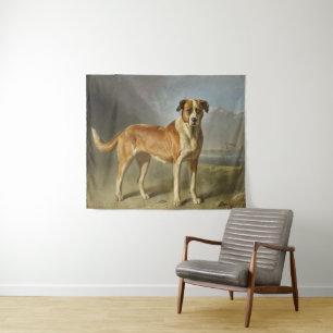 A St Bernard Dog Tapestry