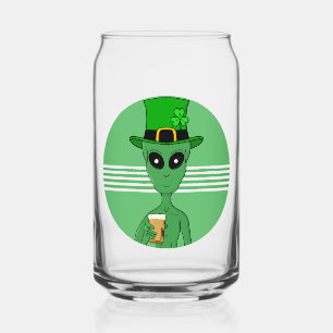 A St. Patrick's Alien Can Glass