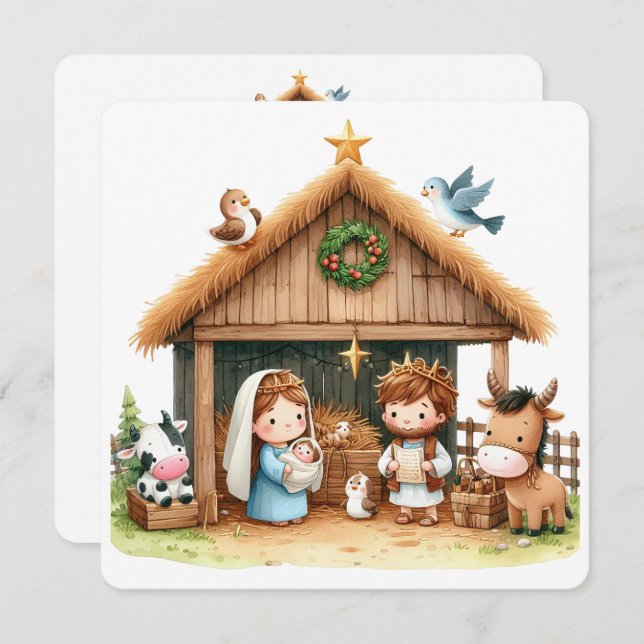 A Stable Full of Joy Holiday Card (Front/Back)