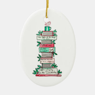 A Stack of Holiday Classics Ceramic Tree Decoration