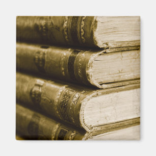 A Stack of Old Books Magnet