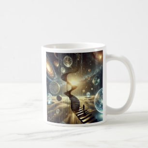 A staircase through the infinite. coffee mug