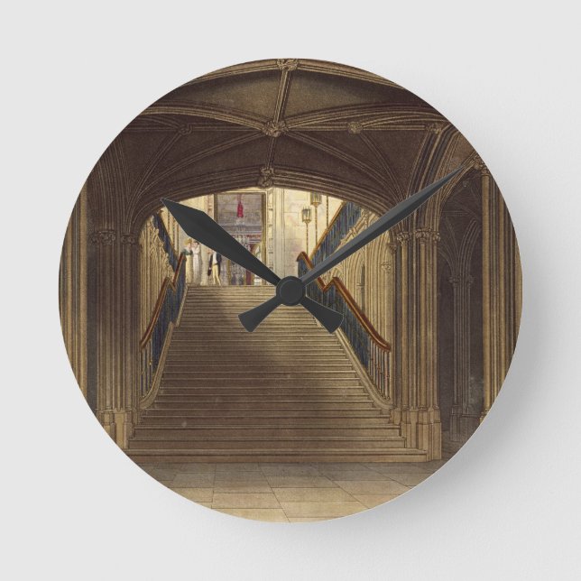 A Staircase, Windsor Castle, from 'Royal Residence Round Clock (Front)