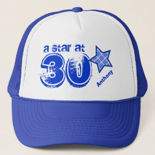 A Star at Thirty Custom Name V25 Trucker Hat