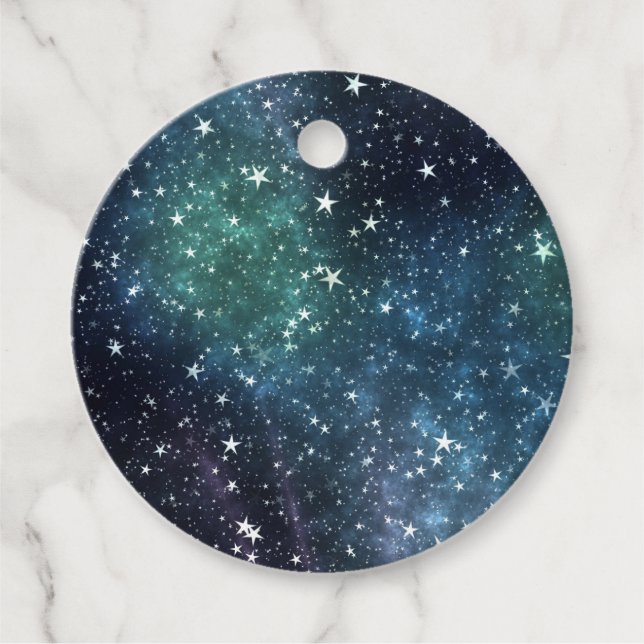 A Star Filled Night Favour Tags (Front)