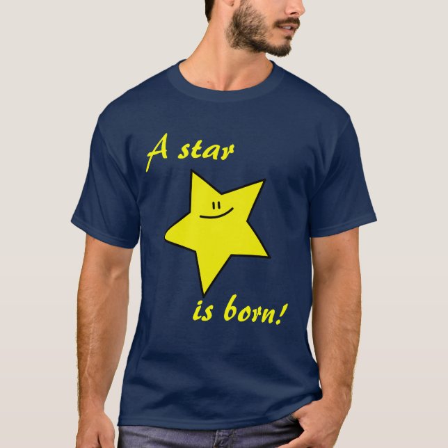A star is born dark t-shirt (customisable) (Front)