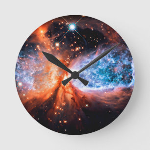 A Star is Born Golden Round Clock