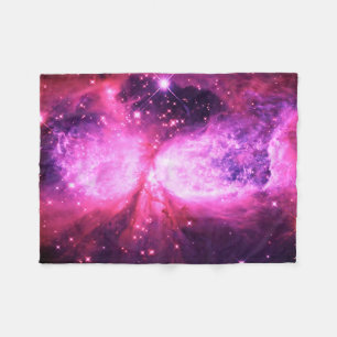 A Star is Born Pink Purple Fleece Blanket